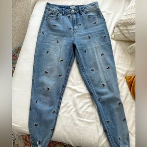 Love, Fire Butterfly Skinny Jeans